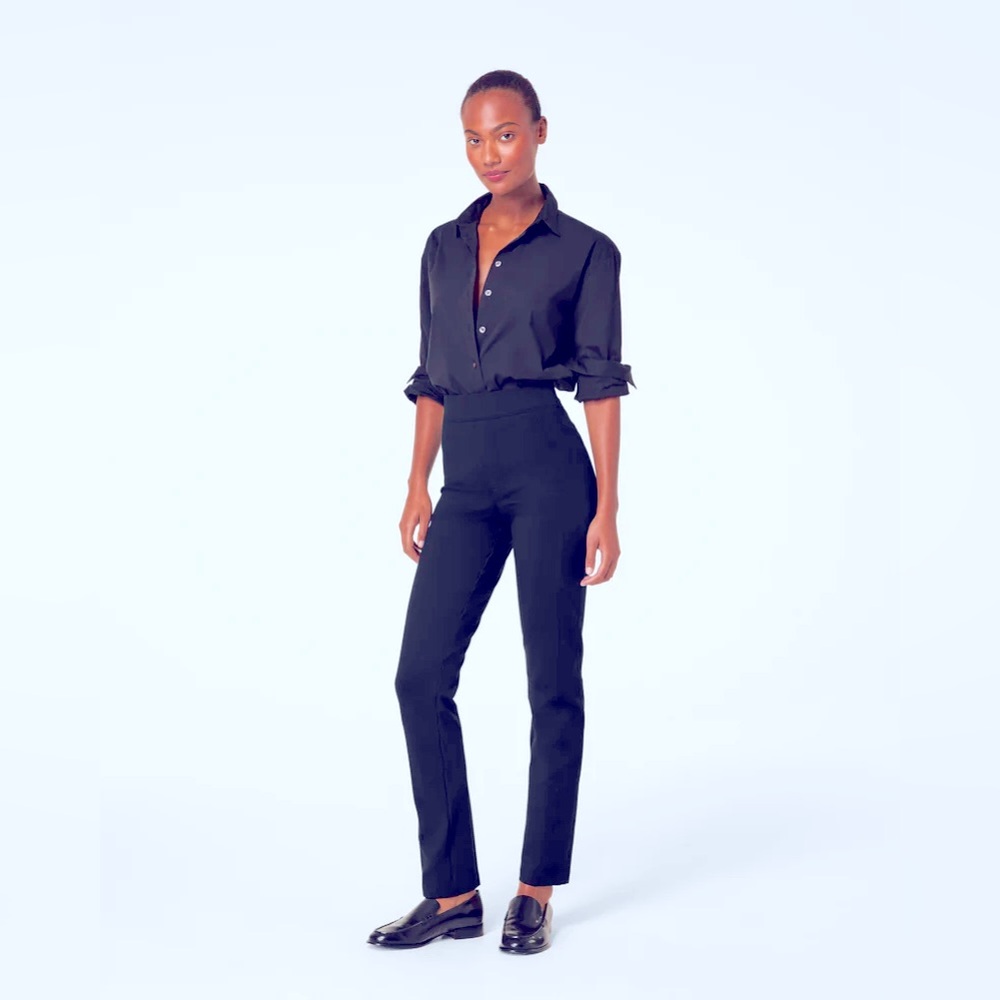 SPANX Ponte slim straight black pant size M